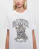 GANNI T-Shirt Basic Jersey Leopard Relaxed Leopard XS