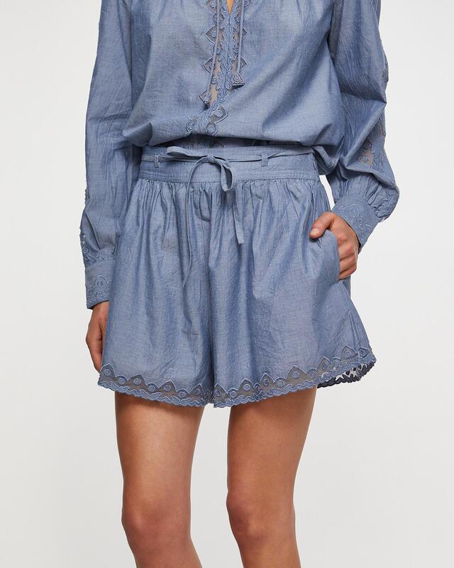 Ulla Johnson Shorts Elowen Ljusblå US 6 (EUR 38)