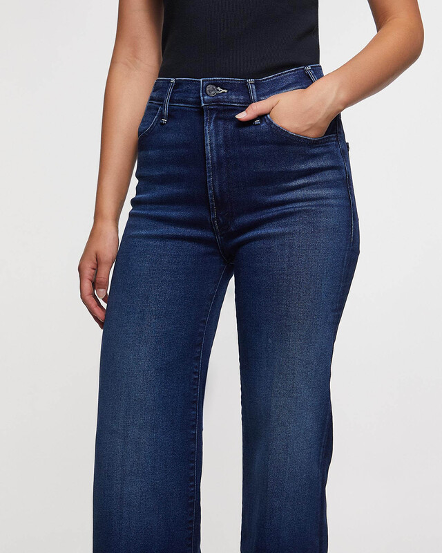 Mother Denim Jeans The Hustler Roller Sneak Dark blue wash 27