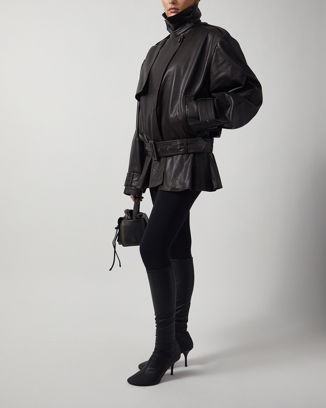 ROTATE Birger Christensen Jacka Biker Leather Mole 38