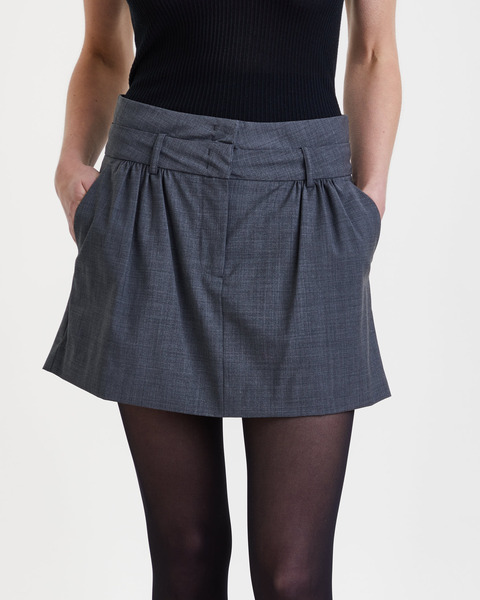 Skirt Pisa Mini Grey melange 1