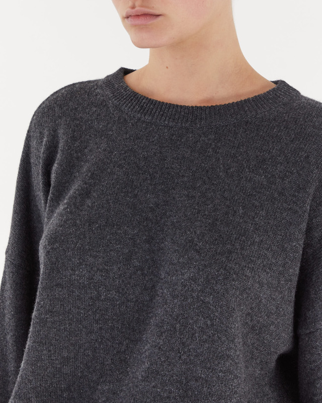Wakakuu Icons Tröja Emily crewneck sweater Grey melange S