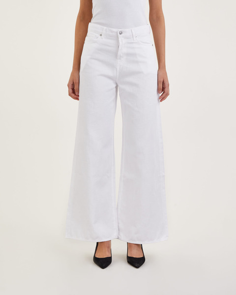 Trousers Zoey Summer Linen Vit 1
