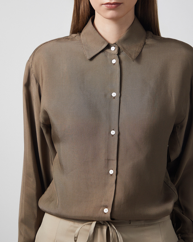 RÓHE Shirt Relaxed Shaped Brun 34