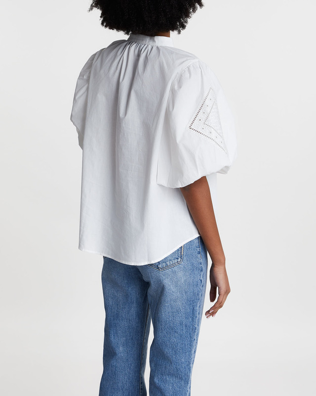 Malina Blus Allie Vit L