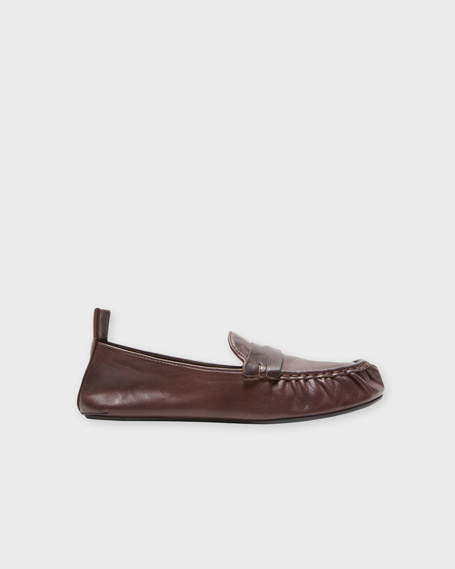Acne Studios Loafers Leather Bojan W Brown EUR 36