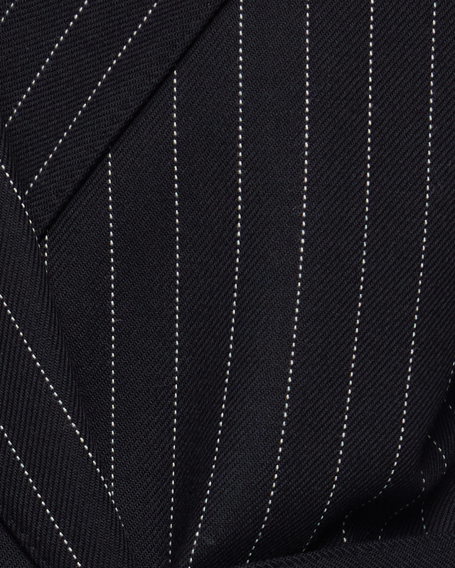 Acne Studios Coat Pinstripe Wool Black 34
