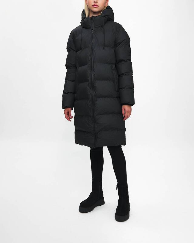 Rains Jacka Alta Long Puffer  Svart XS