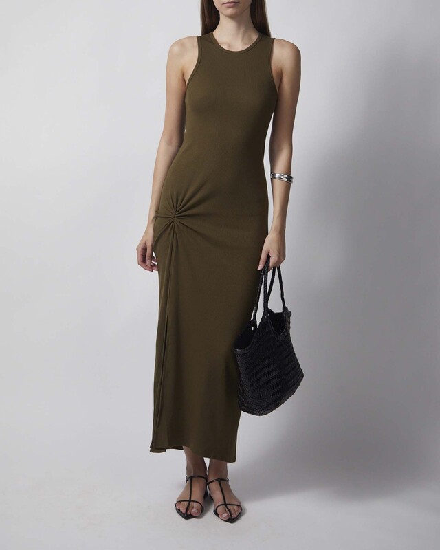 Dagmar Dress Knot Tank Dark green XS