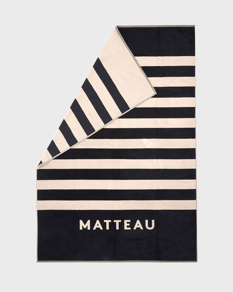 Handdukl The Matteau Svart/beige  ONESIZE 1