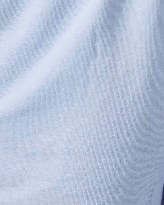 Sporty & Rich Shorts Serif Logo Embroidered Disco Light Blue L