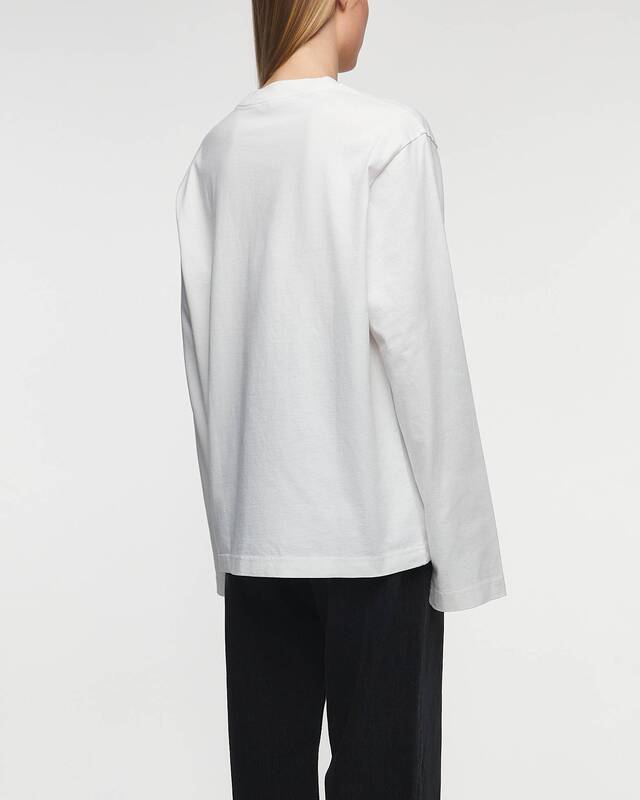 Acne Studios T-shirt Long Sleeve Logo White M