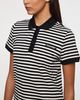 Moncler Topp Striped Polo Shirt Vit S