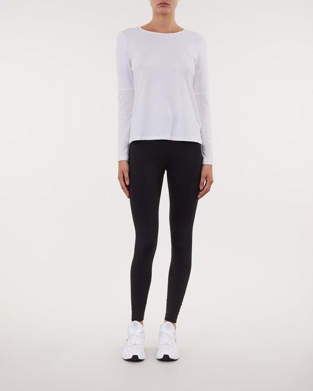 Casall Topp Essential Mesh Detail Long Sleeve Vit 34