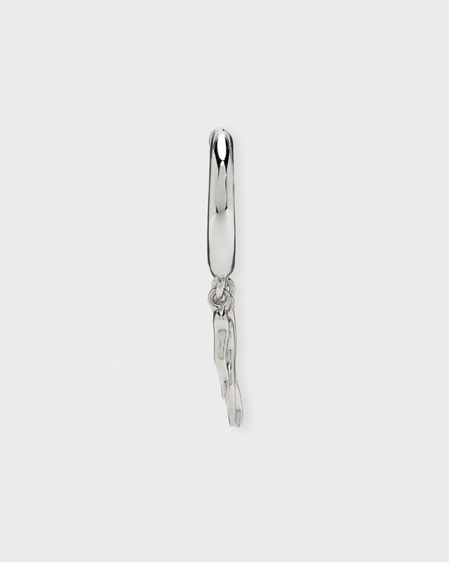 MARIA BLACK Earrings Gaia Huggie  Silver ONESIZE