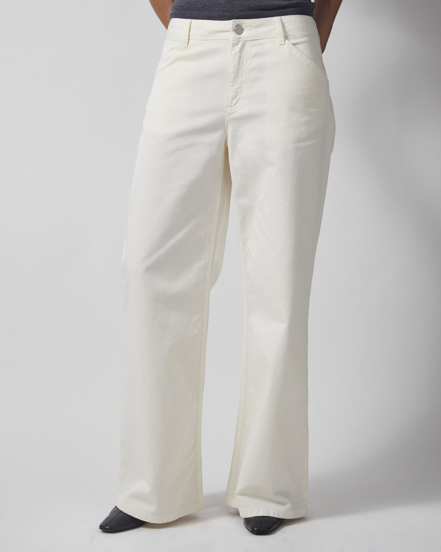 Wakakuu Icons Jeans Flared Cotton Offwhite L