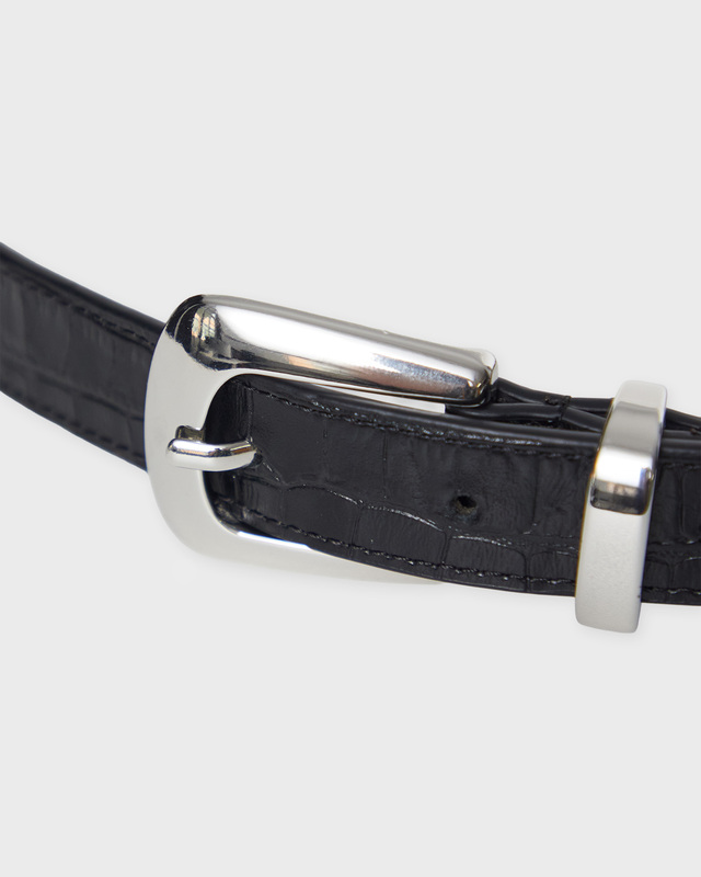 Wakakuu Icons Belt Croco Svart/silver 85