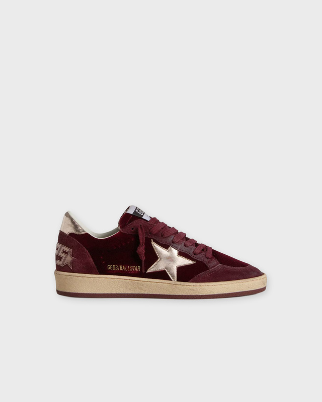 Golden Goose Deluxe Brand Sneakers Ballstar Velver Suede Ruby  EUR 41