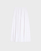 Max Mara Studio Skjørt Long Cotton Poplin White IT 44 (EUR M-L)