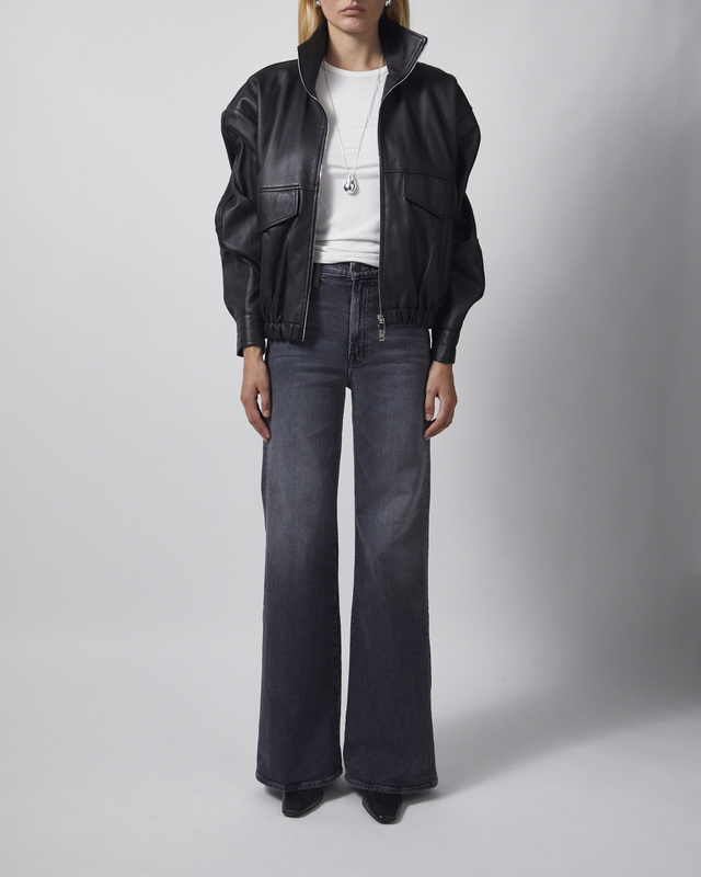 Mother Denim Jeans The Hustler Roller Snake Grey wash 28