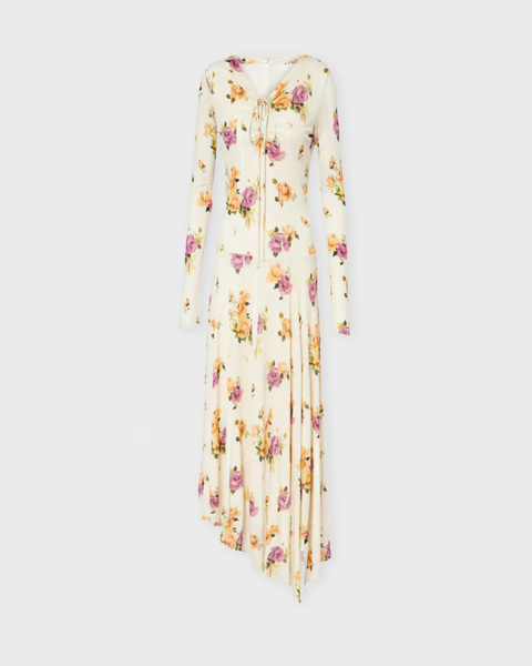 Klänning Asymmetrical Midi Print  Rosa/lila 1
