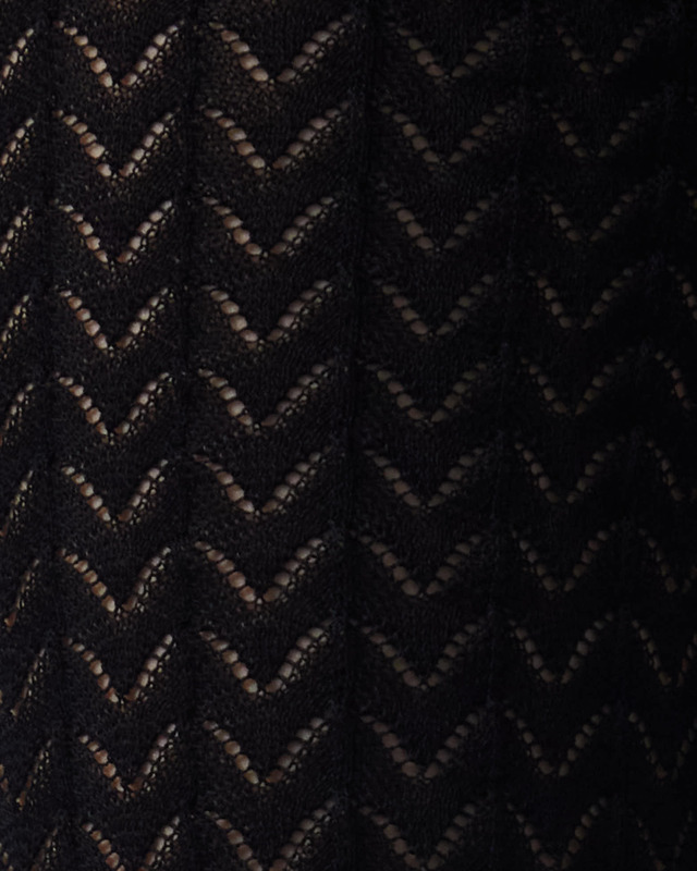 Malina Trousers Martina Wide Structure Knitted Black S