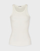 Éterne Top High Neck Fitted Tank  Creme M