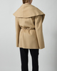 Sportmax Kort kåpe Pure Wool Double Fabric Camel IT 40 (EUR S-M)