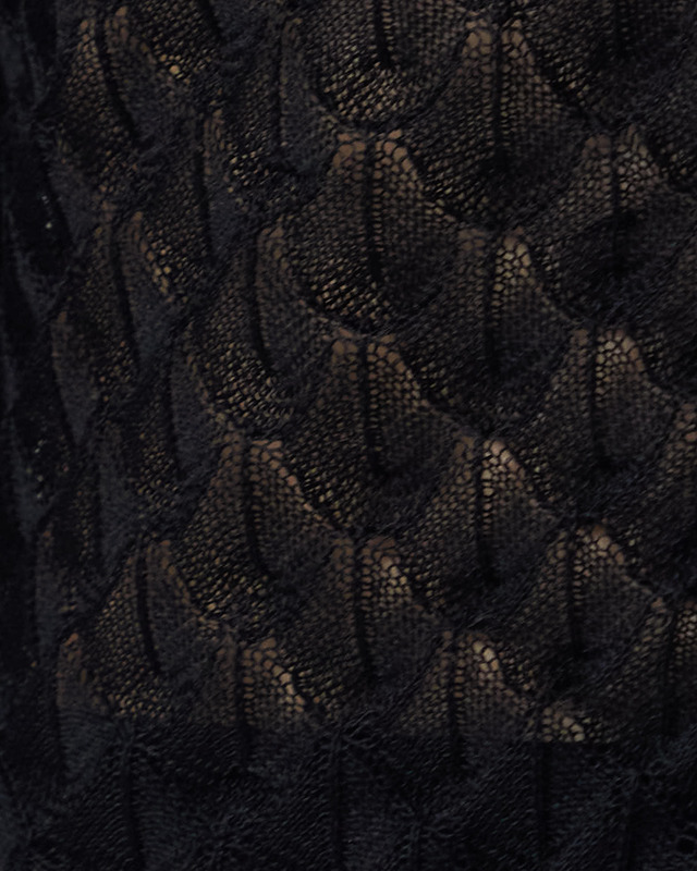 Malina Cardigan Ayla Pointelle Knitted Black L