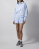 Sporty & Rich Shorts Serif Logo Embroidered Disco Light Blue L