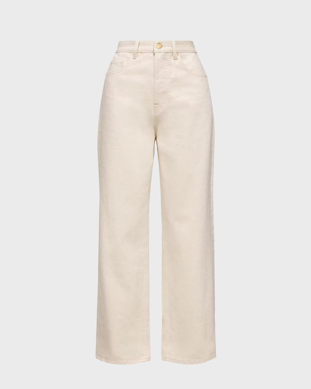 Moncler Jeans Cropped  Ivory L