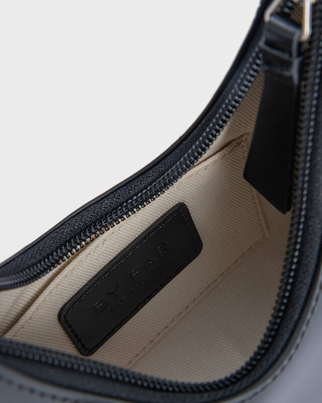 By Far Handbag Baby Amber Black Semi Patent Leather Svart ONESIZE