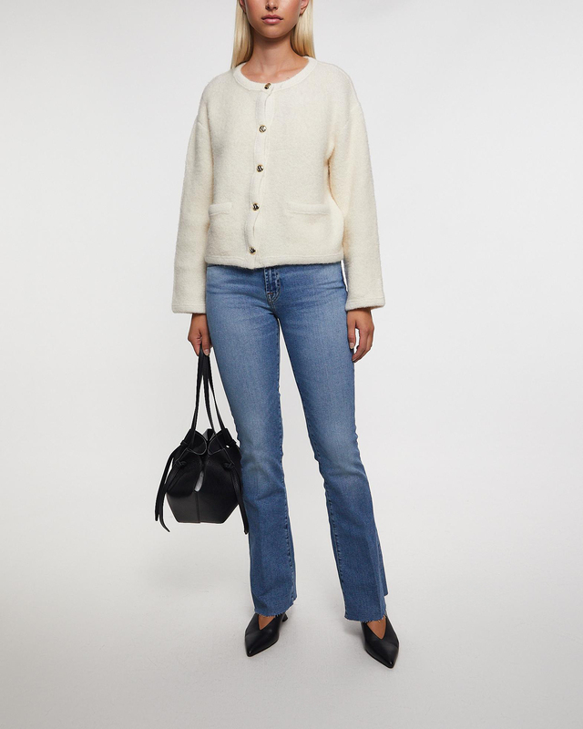 7 For All Mankind Jeans Bootcut Tailorless Fancy Raw Cut  Dark blue wash 26