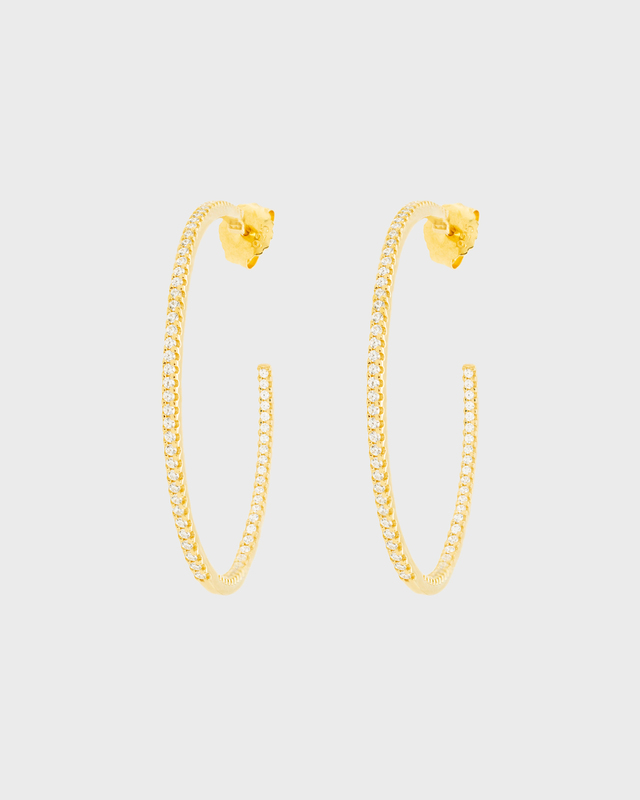 CBYC Hoops with Stones Guld ONESIZE