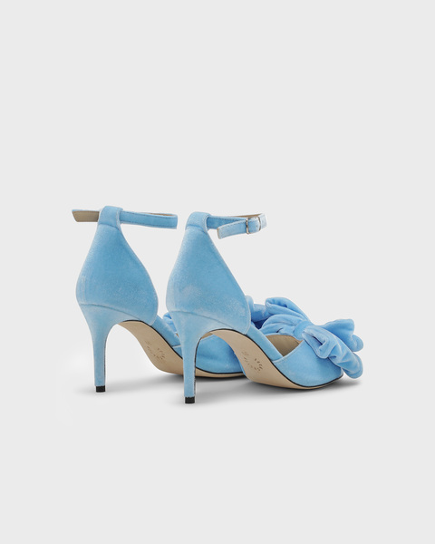 Maria Velvet Heel Blå 2