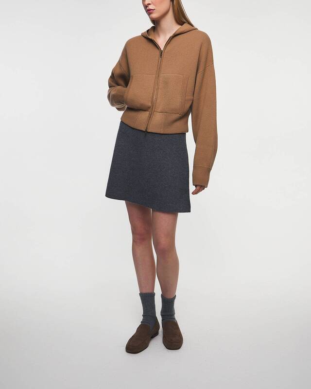 LISA YANG Kofta Lilia Hooded Zip Toffee 0 (XS-S)