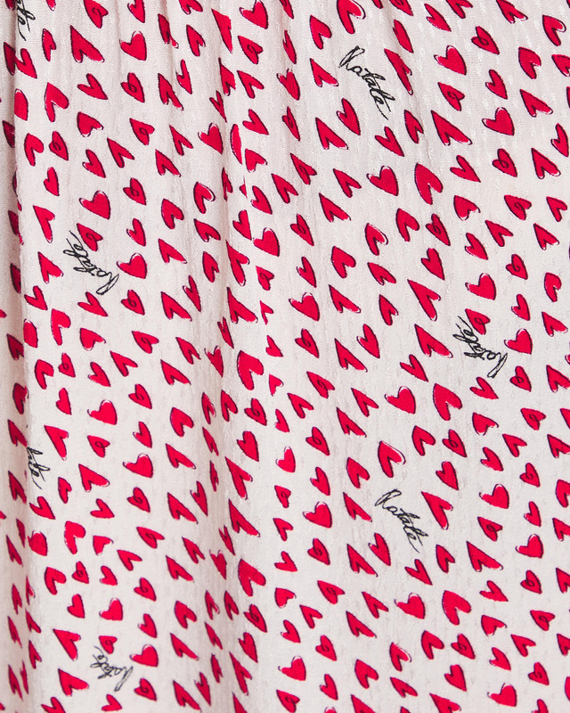 ROTATE Birger Christensen Maxi Klänning Printed Flowy Vit/rosa 42
