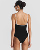 Seaquelle  Swimsuit New Ribbed Black L