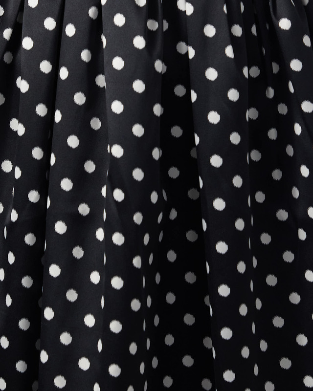 Ganni Dress Mini Printed Satin Strap Black 38