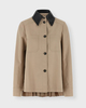 Sportmax Jacket Pleated Overshirt Beige IT 40 (EUR S-M)