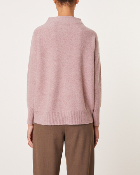 Cashmere Sweater Boiled Funnel NK Pullover Pink 2