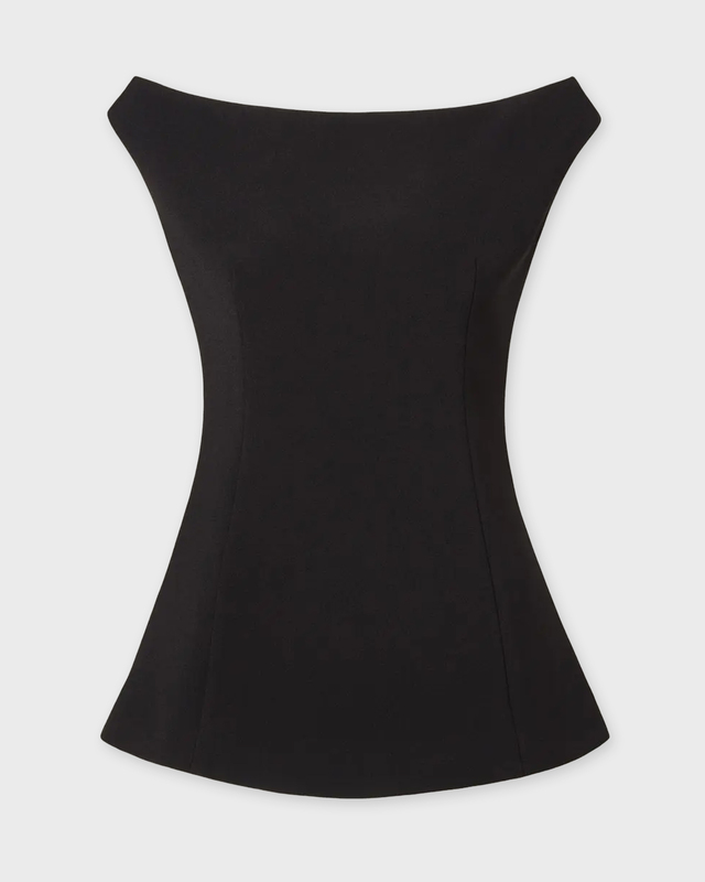 Malina Top Diora Half Off Shoulder Black 38