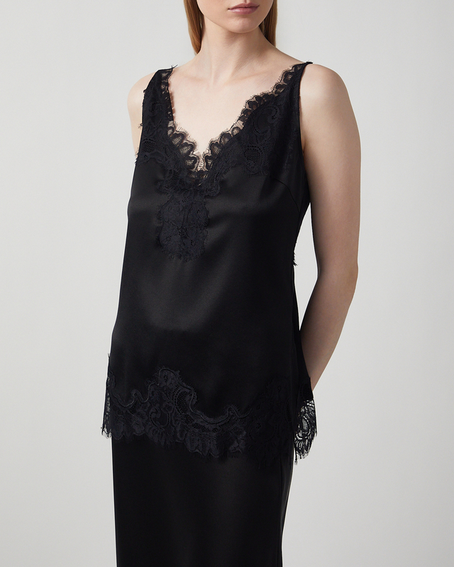 Wakakuu Icons Top Linz Lace Black M