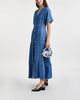 Ganni Dress Future Denim Maxi Mid blue  44