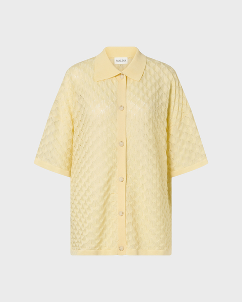 Skjorta Moa Knitted Light Yellow 1