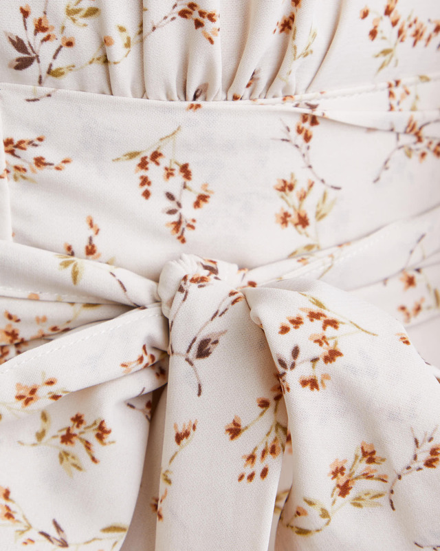 Wakakuu Icons Dress Wrapped Printed Vit XS