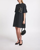 Anine Bing Dress Beth Mini Letterman  Washed black M