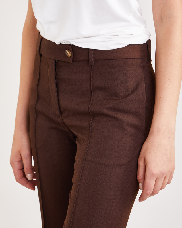Acne Studios Byxor Tailored Suit Flared Chestnut 34