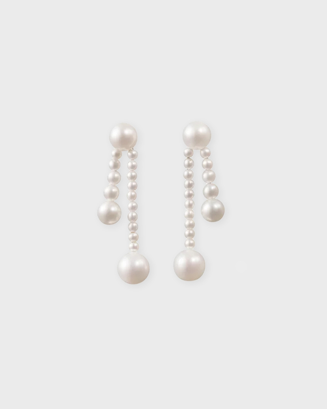 Sophie Bille Brahe Earring Ruban de Perle Guld ONESIZE