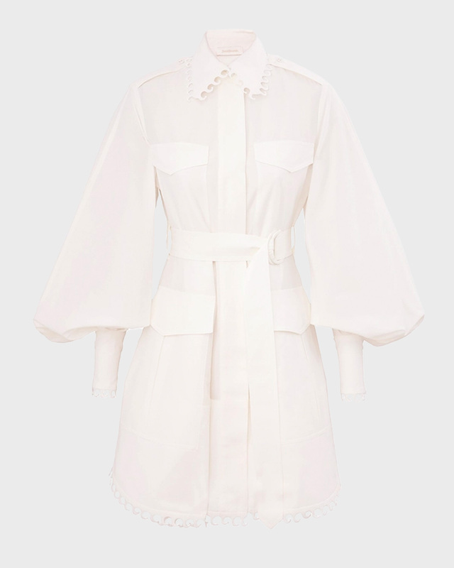 Zimmermann Klänning Illuminate Utility Mini Ivory 0 (XS-S)